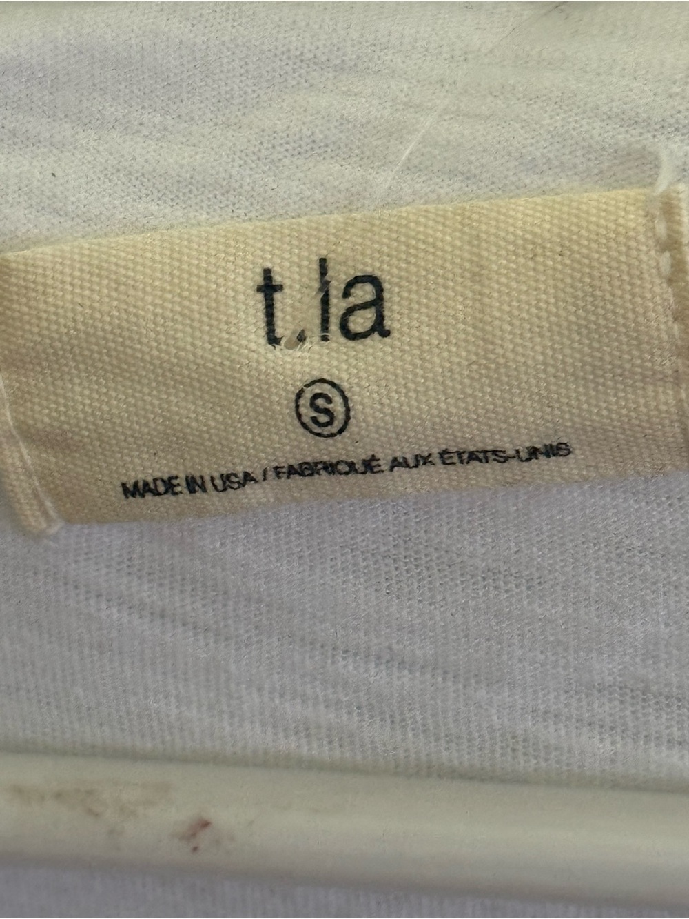 T.La White Popsicle Embroidered V-Neck Short Sleeve Tee/Made in USA - Picture 3 of 4